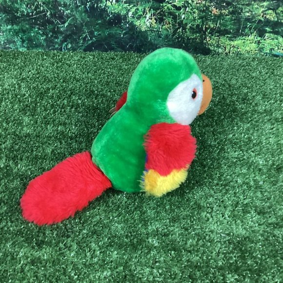 Vintage Cuddle Ups Parrot Mazatlan Jr. Plush Wallace Berrie - Picture 5 of 10